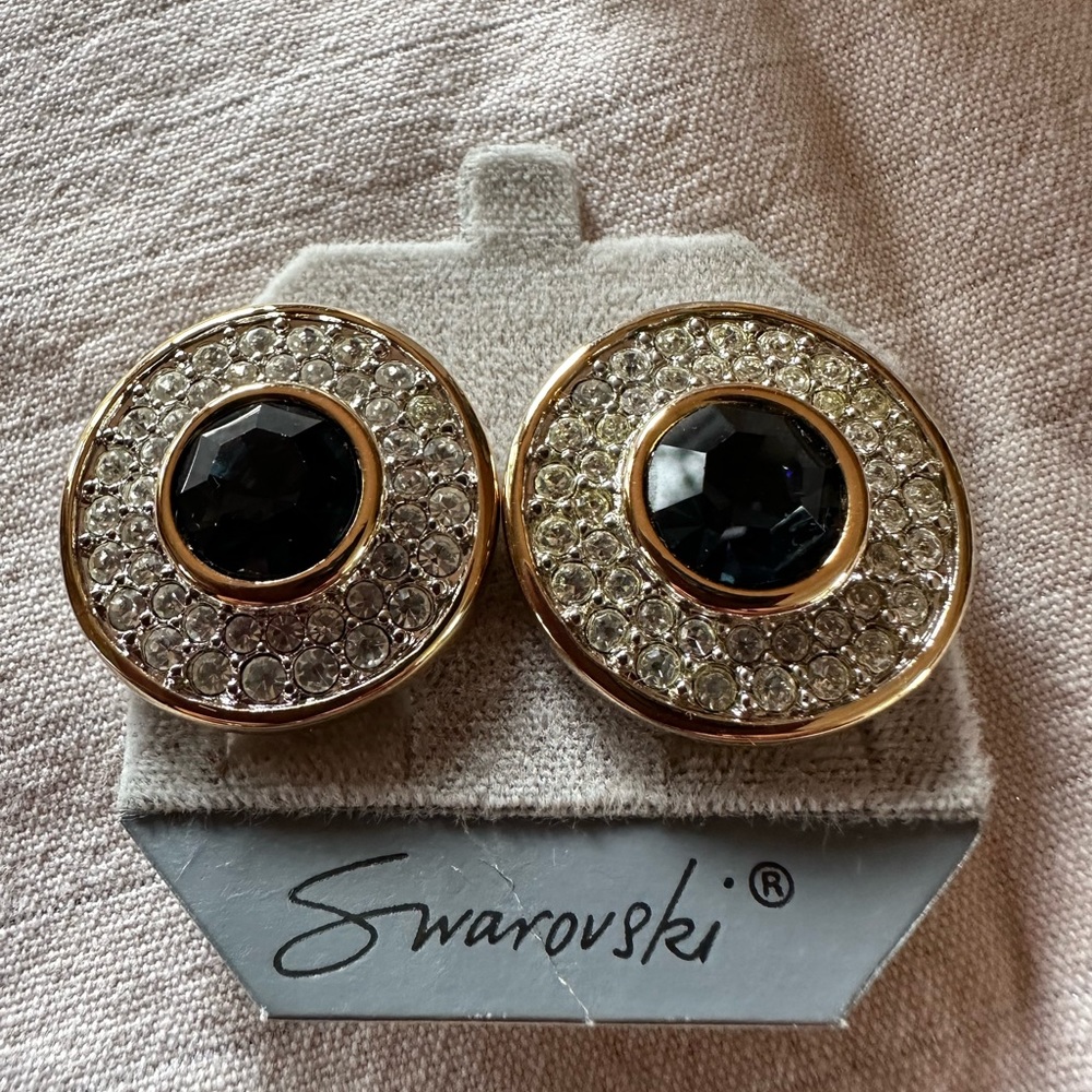 COPY - SWAROVSKI VINTAGE 80’S SIGNATURE COLLECTION clip earrings